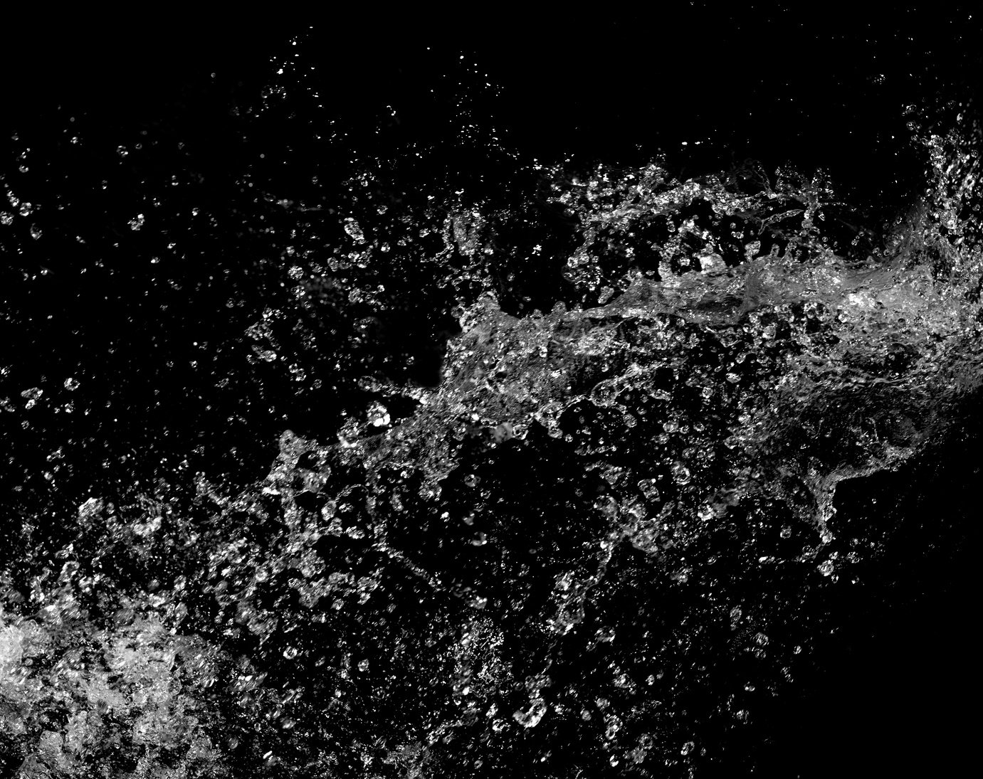 water splash black background